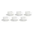 La Porcellana Bianca - zestaw 6 filiżanek do herbaty ze spodkiem 200 ml Villadeifiori