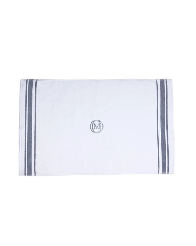 Officine Monogram - Dywanik łazienkowy MonogrLinea 60x100cm b.szary