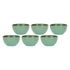 Rose&Tulipani - zestaw 6 misek na owoce 11 cm Concerto Verde Acqua