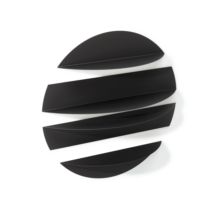 Umbra - Pólka w kształcie koła 4el. czarna SOLIS