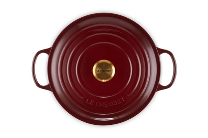 Le Creuset - garnek żeliwny emaliowany Signature 28 garnet