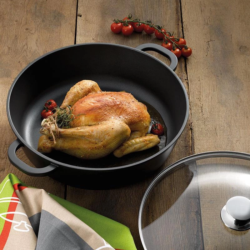 Kela - Naczynie do serwowania+pokryw.7l czarneKerros