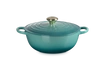 Le Creuset - La Marmite garnek żeliwny rodzinny bleu riviera 26 cm