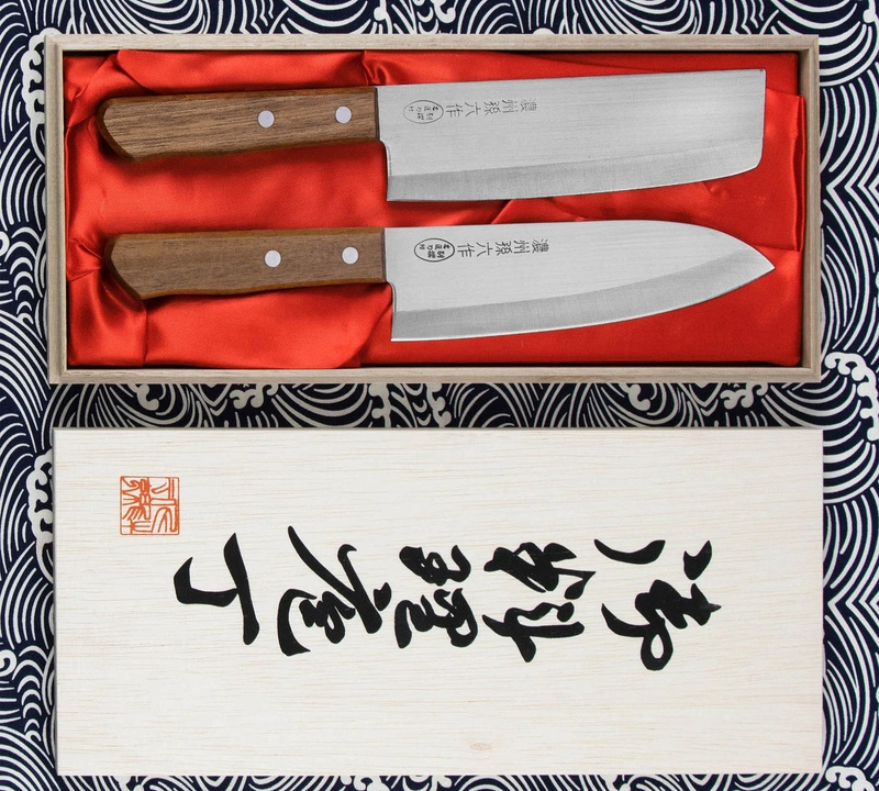 Satake - Tomoko Zestaw Santoku + Nakiri