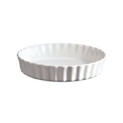 Emile Henry - Głębokie naczynie do tarty - 28 CM - biały