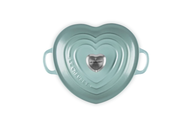 Le Creuset - brytfanna w kształcie serca 20 cm Sea Salt