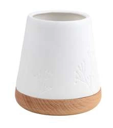 Raeder - Świecznik z drewniana podstawą M, rośliny