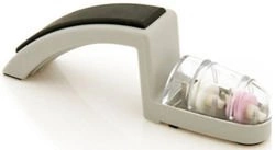 Global - MinoSharp Ceramiczna ostrzałka wodna do noży Global 220, szaro-czarna