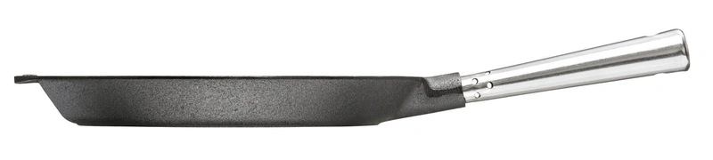 Skeppshult - PROFESSIONAL Patelnia płytka ze stalową rączką - 26 cm, czarny