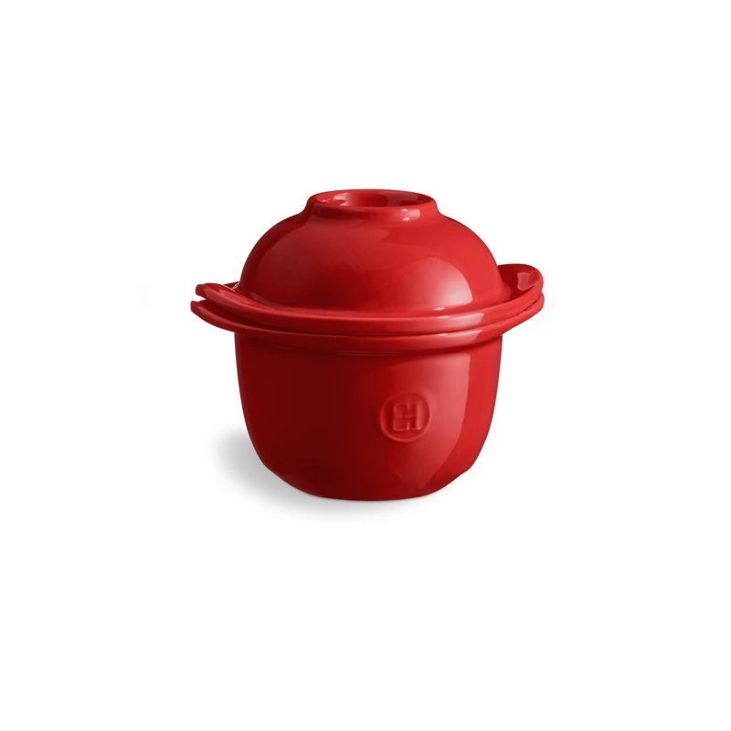 Emile Henry - Naczynie do zapiekania i serwowania jajek 0,3l - czerwony