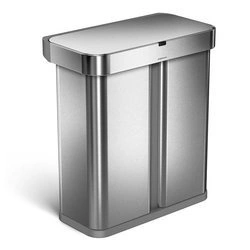 simplehuman - Kosz na śmieci 58L LINER POCKET RECYCLER - sensor
