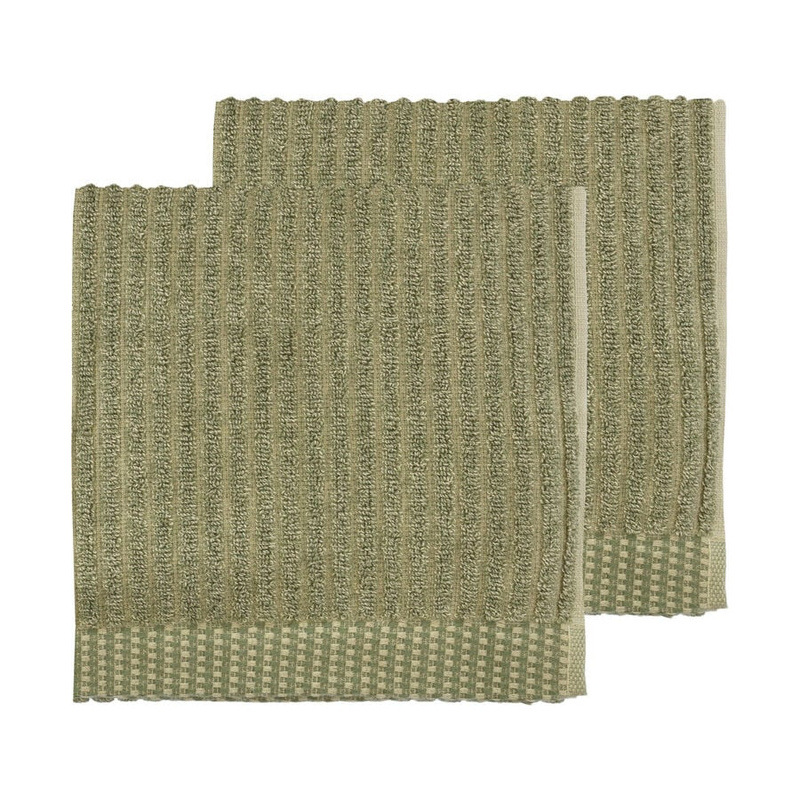 Södahl - Ręczniki 40 x 60 cm 2 sztuki Melange olive