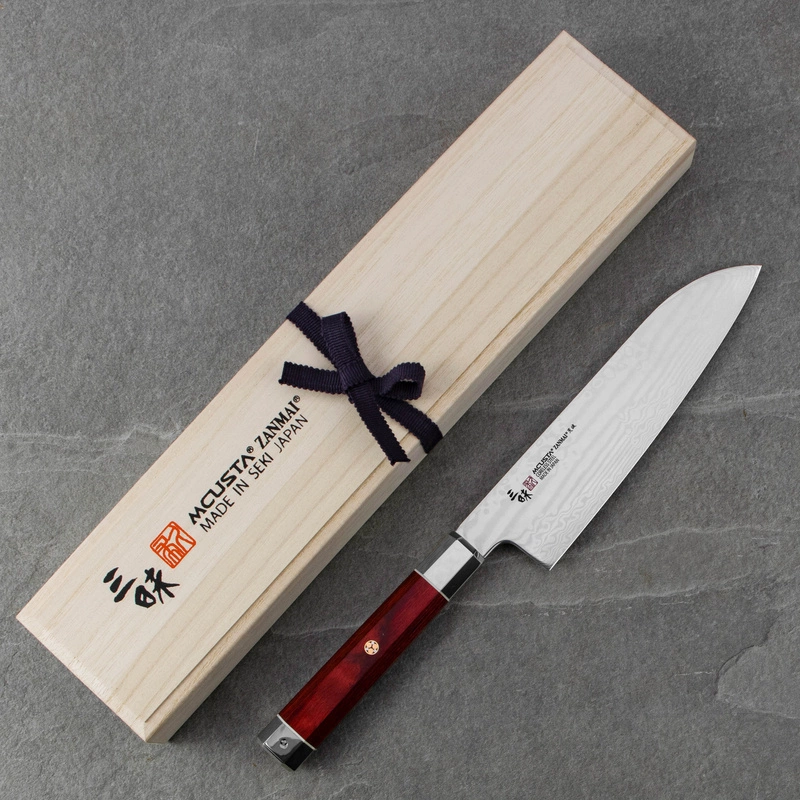 Mcusta Zanmai - VG-10 Ultimate Aranami Nóż Santoku 18cm