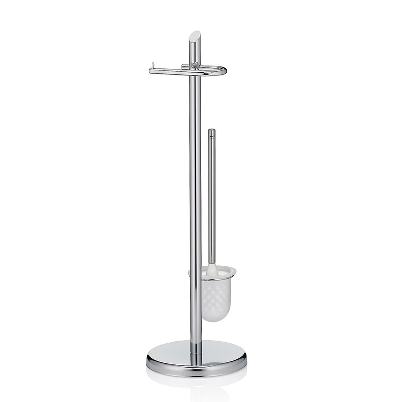 Kela - Stojak WC+szczotka toaletowa stalowy Ken