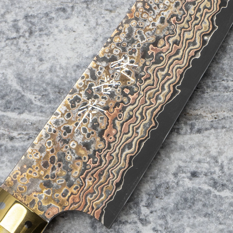 Takeshi Saji - OBB Black VG-10 Color Nóż Szefa kuchni 18 cm