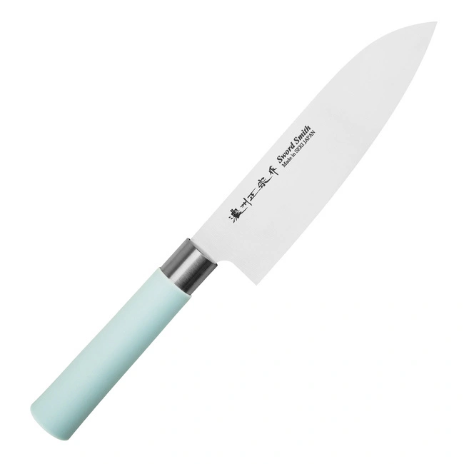 Satake - Macaron Blue Nóż Santoku 17 cm