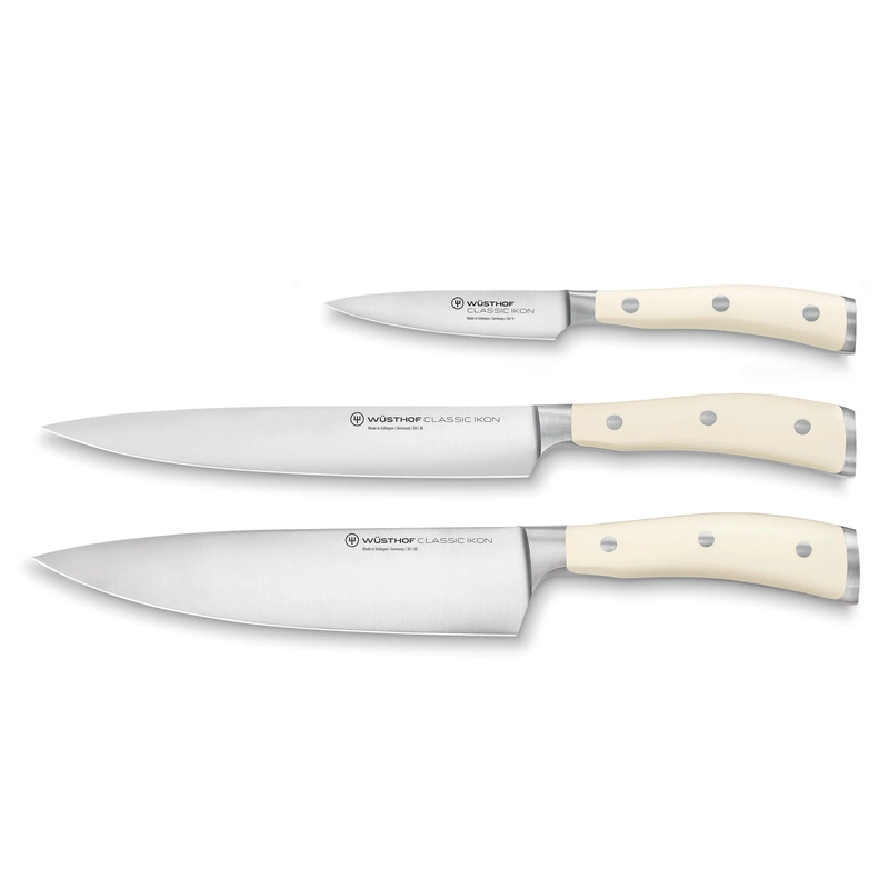 Wusthof Classic Ikon Creme - zestaw 3 noży 20 cm, 20 cm, 9 cm