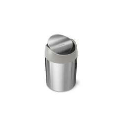 simplehuman - Kosz na stół uchylny 1.5L - stal matowa