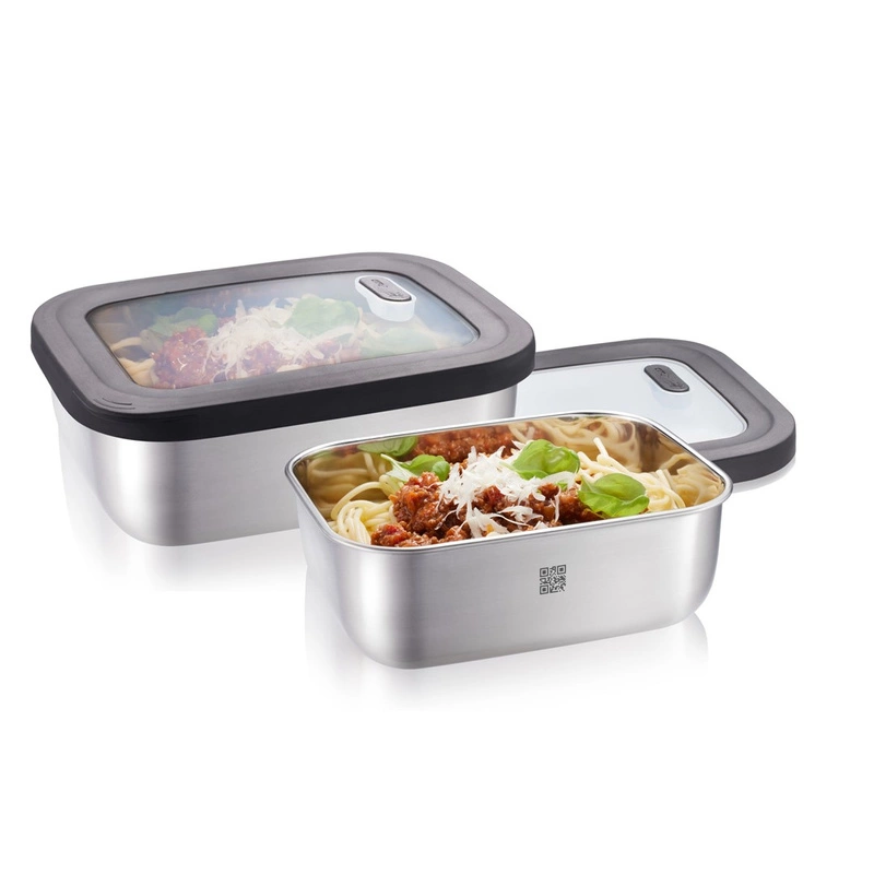 GEFU - zestaw 2 pojemników prostokątnych PROVIDO