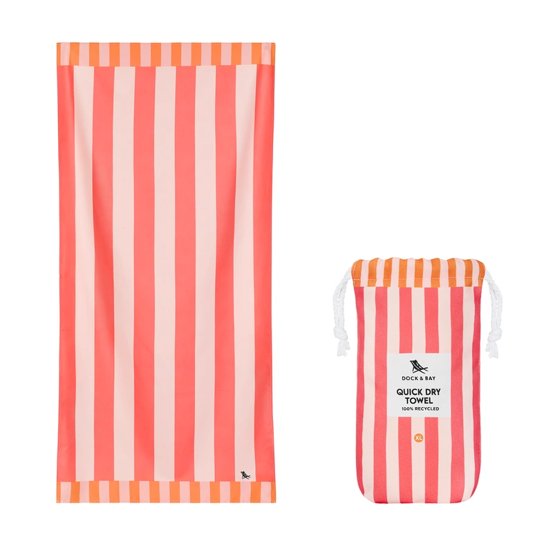 Dock & Bay - Ręcznik plażowy - Raspberry Road - Certyfikat GRS* XL