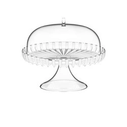 Guzzini - Patera na ciasto z kloszem, średnica 31 cm, perłowa DOLCEVITA