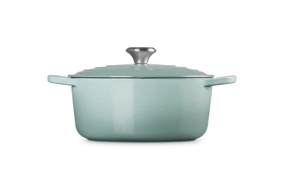 Le Creuset - brytfanna żeliwna emaliowana Signature okrągła 26 cm 5,3 l sea salt