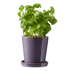 Bitz - Doniczka z podstawką 10 cm Lilac/Black