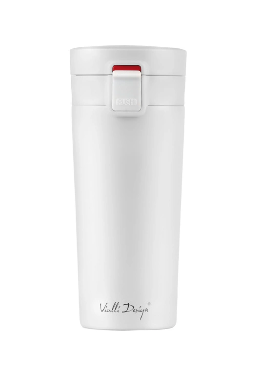 Vialli Design - Kubek termiczny 400ml FUORI biały