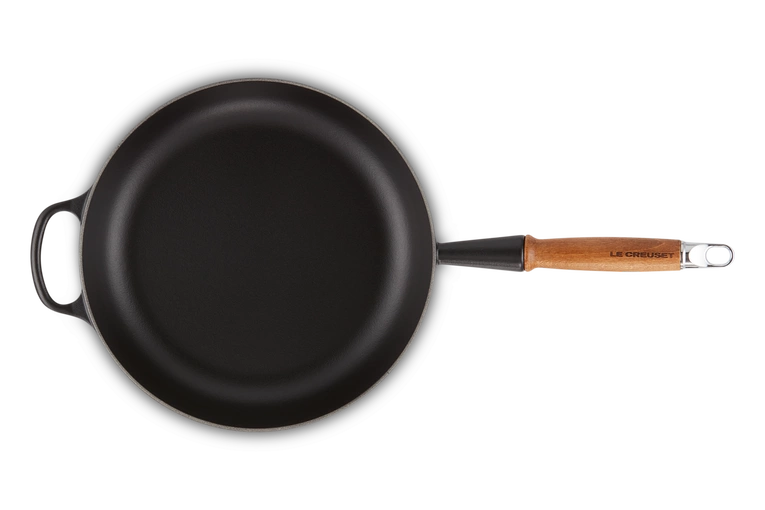 Le Creuset - głęboka patelnia żeliwna czarny Sauté 28 cm
