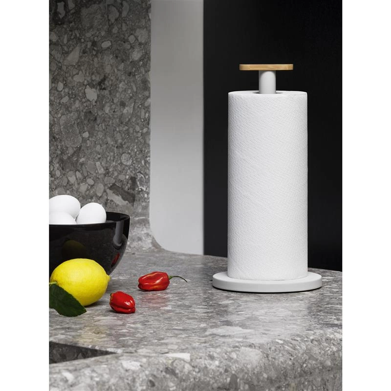 Alessi - stojak na ręcznik papierowy, szary Mattina