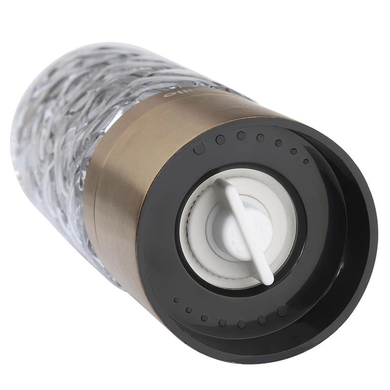 Cilio - młynek do soli lub pieprzu, szkło/stal nierdzewna, śred. 5,5 x 16 cm, kolor miedziany Cristallo