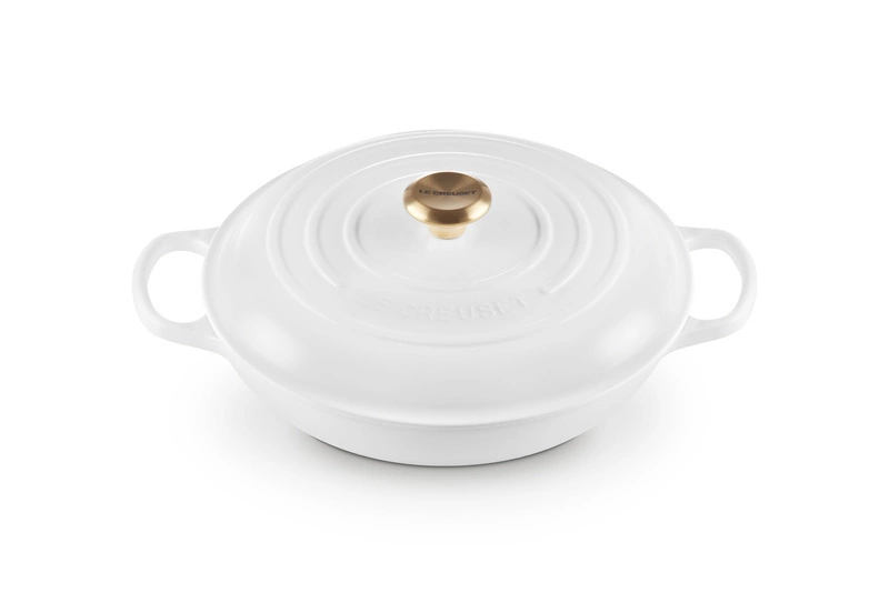 Le Creuset - garnek gourmet profesjonalny 30 cm 3,5 l biały