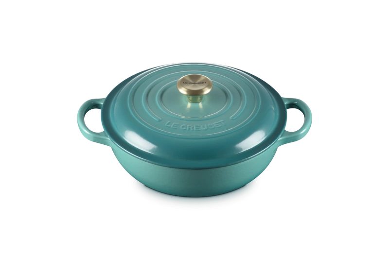 Le Creuset - garnek żeliwny do gulaszu 2,2 l 22 cm bleu riviera