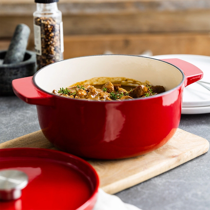 KitchenAid - garnek żeliwny 22 cm 3,3L Empire Red