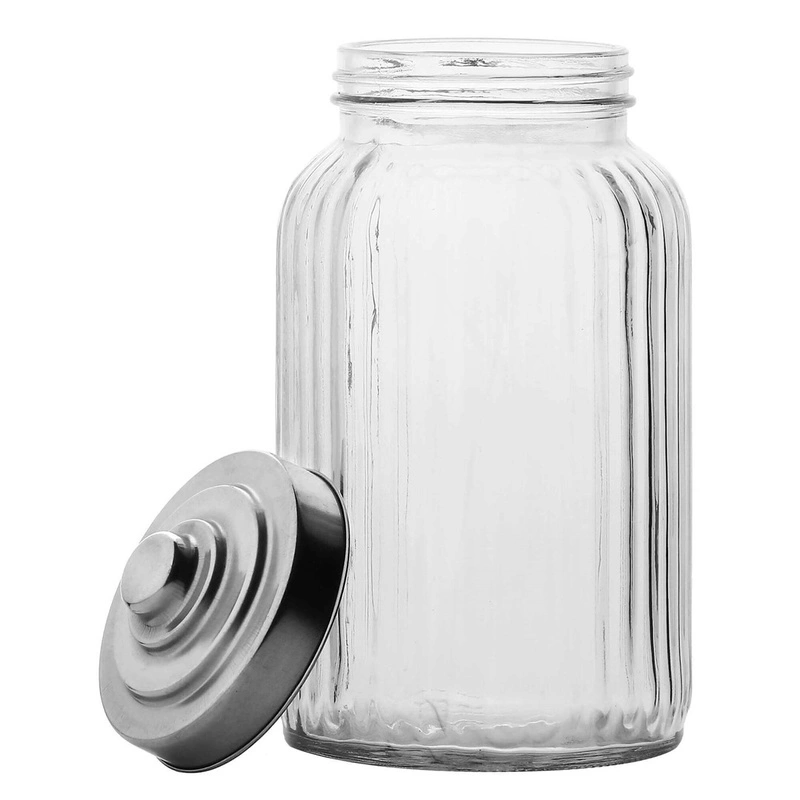 La Porcellana Bianca - pojemnik szklany żebrowany 1.3 ltr Tuscania