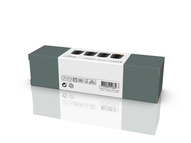 Bitz - Zestaw czterech kieliszków do jajek mix