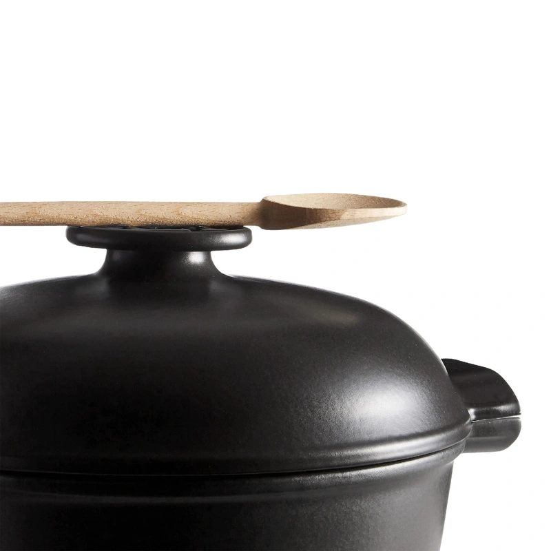 Emile Henry - Garnek ceramiczny "Delight" na indukcję 4L - czarny DP