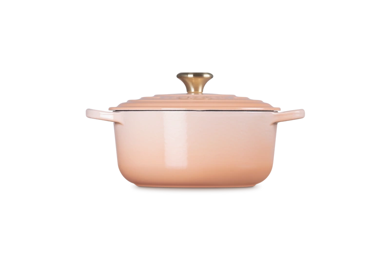 Le Creuset brytfanna żeliwna emaliowana Signature okrągła 20 cm 2,4l peche