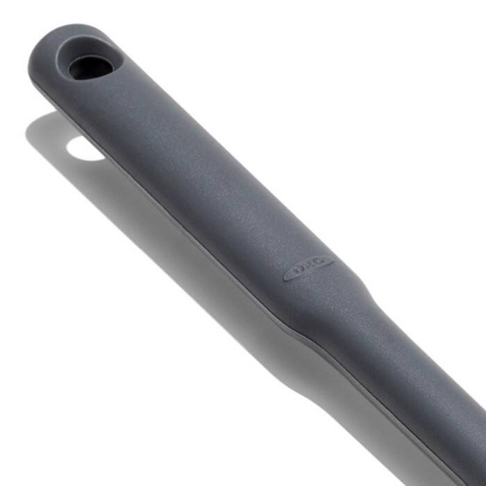 OXO - Łyżka cedzakowa silikonowa czarna, Good Grips