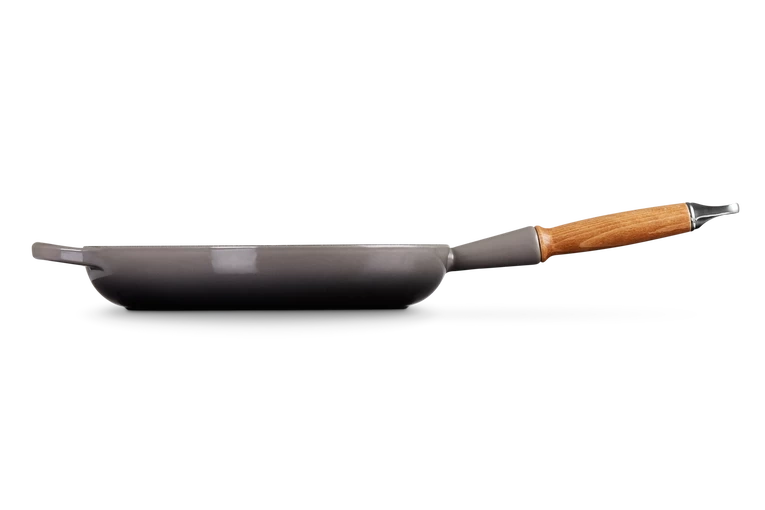 Le Creuset - patelnia żeliwna z drewnianym uchwytem 26 cm Flint