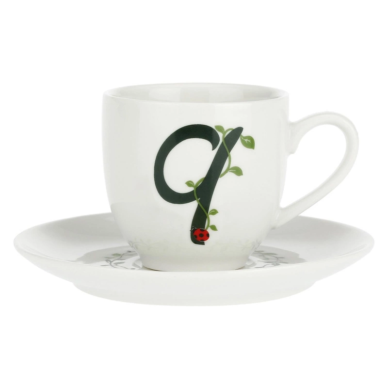 La Porcellana Bianca - filiżanka ze spodkiem 90 ml, Wzór Q Solotua