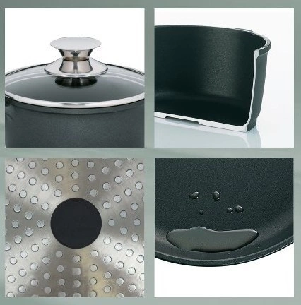 Kela - Naczynie okrągłe 5l +szklana pokrywka Kerros