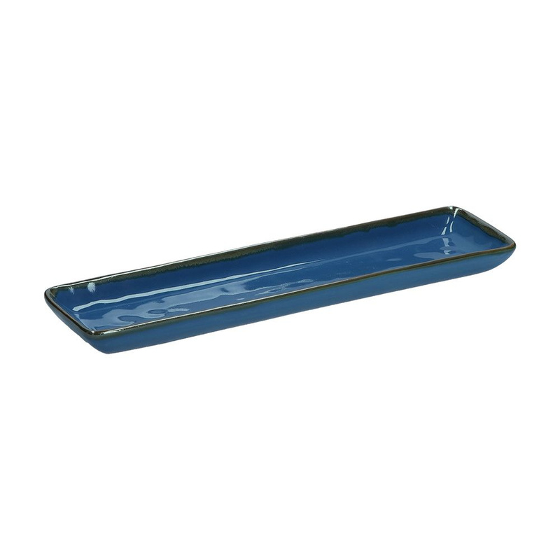 Rose&Tulipani - zestaw 4 tac prostokątnych 32x8 cm Concerto Blu Avio