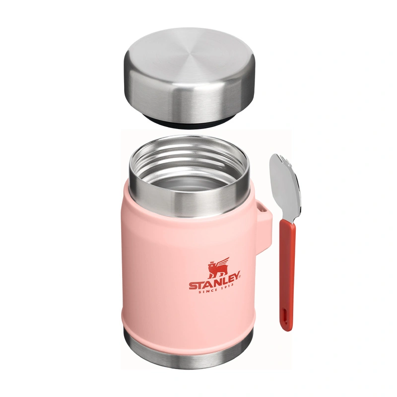 Stanley - termos obiadowy ze sztućcem Classic Legendary 0.4L Peach Rose
