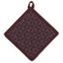 Kela - bawełniany uchwyt do gorących naczyń z kieszonką, 20x20 cm, brązowy Henrik