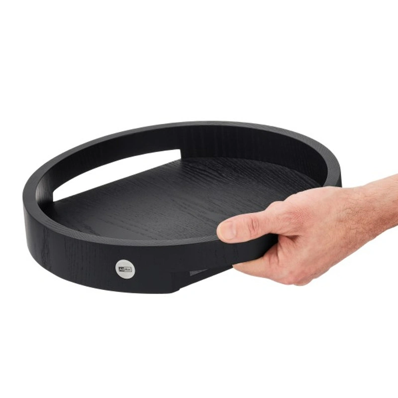 AdHoc - Taca do serwowania Aura, jesion czarny, średnica 30cm