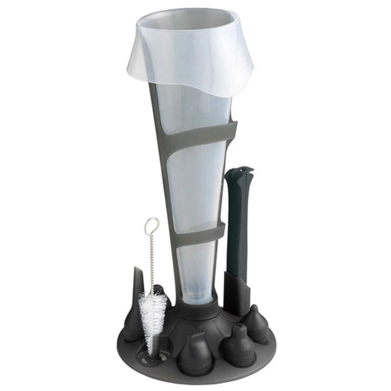 Mastrad - SILIKONOWY WOREK CUKIERNICZY Z AKCESORIAMI (12 CZĘŚCI)grafitowy