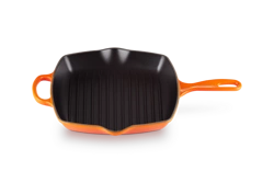 Le Creuset - patelnia żeliwna grillowa z dwoma uchwytami 26 cm Płomienna