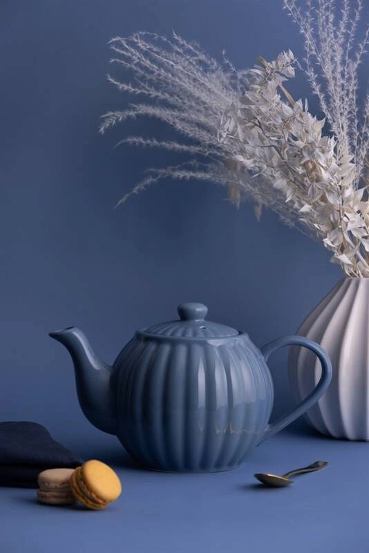 PK - Imbryk do herbaty 1,1l.niebieski Bluebell Luxe