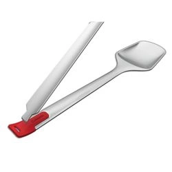 Cuisipro - Stalowe szczypce rozpinane do sałaty 29,7 cmsrebrny,czerwony